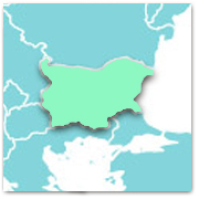 Mapa de Bulgaria