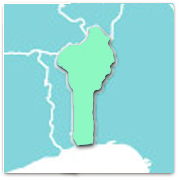 Mapa de Benin