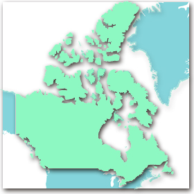 Mapa de Canadá